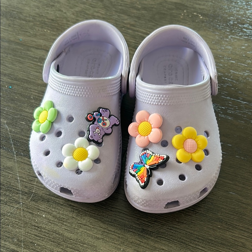 Purple crocs